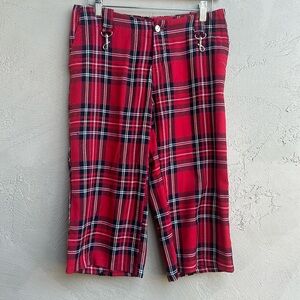 Red Kilt Plaid Shorts